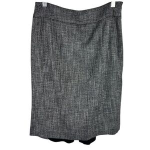 White House Black Market Tweed Pencil‎ Skirt Black Grey Size 6 Business Career